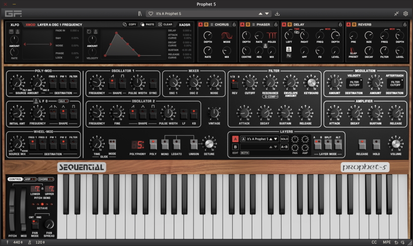GForce Sequential Prophet 5 small