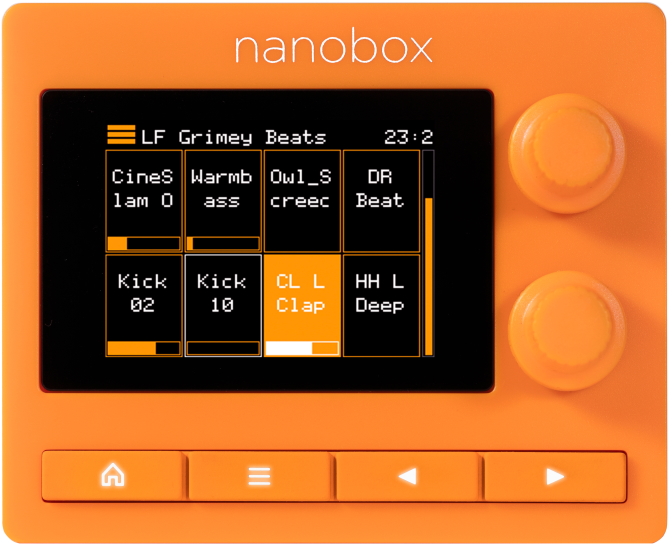 1010music nanobox tangerine front
