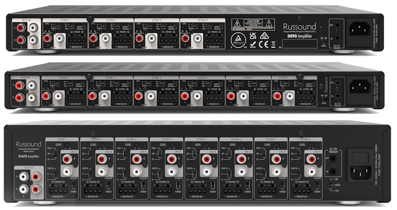 Russound D Series Amps rear small
