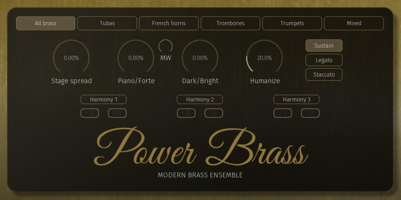 MeldaProductions PowerBrass GUI