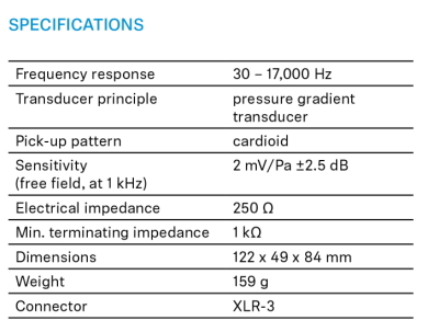 Sennheiser MD421 KOMPAKT 03 specs small