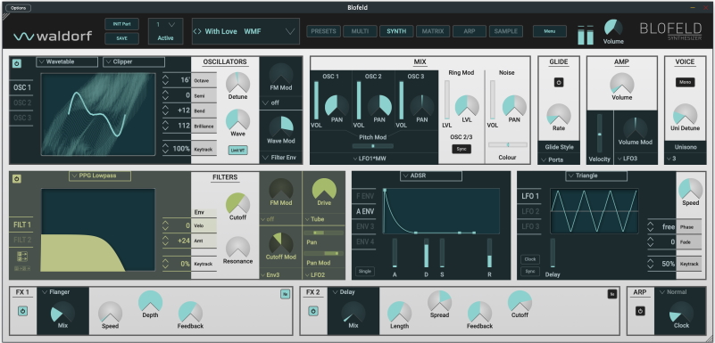 Waldorf Blofeld synth small