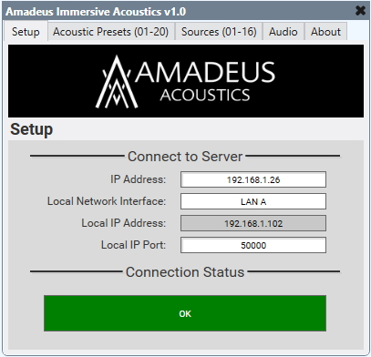 AmadeusAcoustics Q SYS Plugin