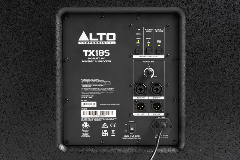 ALTO TX SERIES TX18S rear small